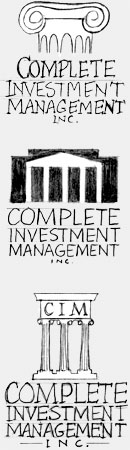 'Back in the day' we sketched designs on paper, worked out the details, and prepared 'comprehensives' for clients to see and evaluate. These three logo designs for CIM Complete investment Management were going for an old-line big-time Wall Street look. 1988. More design, roughs, and comps: https://www.ericwrobbel.com/art/designsandsketches.htm.