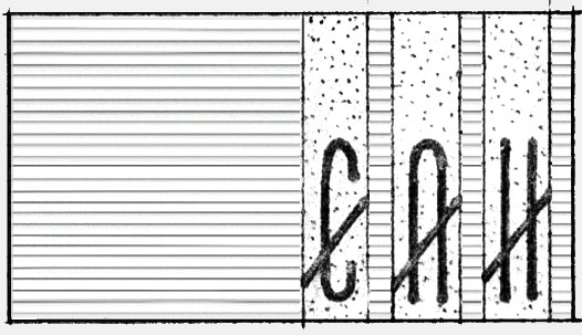 'Back in the day' we sketched designs on paper, worked out the details, and prepared 'comprehensives' for clients to see and evaluate. Here is one of four such 'comps' for a belt buckle to be rendered in silver. There is no added color or finish. Lines and letters indicate engraving. The white areas indicate a polished finish and the gray areas indicate a textured or matte surface. Client: Erich Hoerchner, 1996. More design/comps: https://www.ericwrobbel.com/art/designsandsketches.htm.