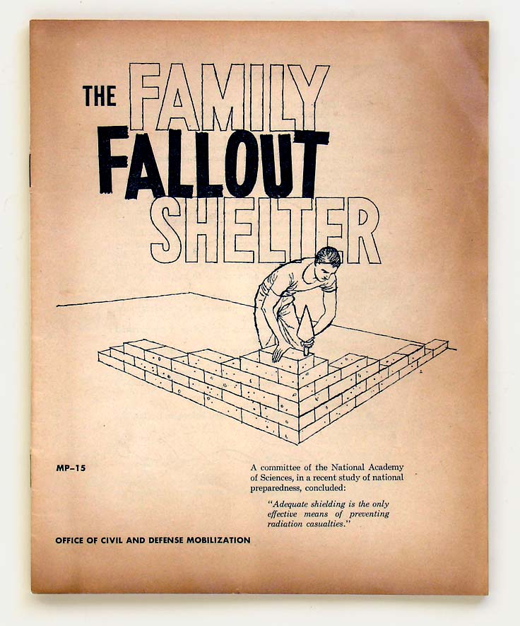 'Family Fallout Shelter'-- a book offering a fun family weekend project--build your own bomb shelter! From 'Communists and Bomb Shelters' at the web's largest private collection of antiques & collectibles: https://www.ericwrobbel.com/collections/bomb-shelters.htm