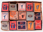 Package Design was a much more vibrant art in days gone by. Even mundane products like these vintage boxed shoe heels for shoe repair got expert treatment, even though they were intended for the shoe repair trade and were rarely if ever seen by the public. From the web's largest private collection of antiques & collectibles: https://www.ericwrobbel.com/collections