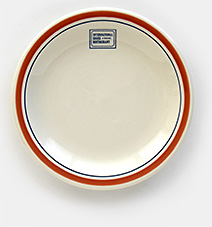 Vintage 7-1/4 inch Ihop plate from The International House of Pancakes (Homer Laughlin Best China U.S.A.). From 'On the Table' at the web's largest private collection of antiques & collectibles: https://www.ericwrobbel.com/collections/table-1.htm
