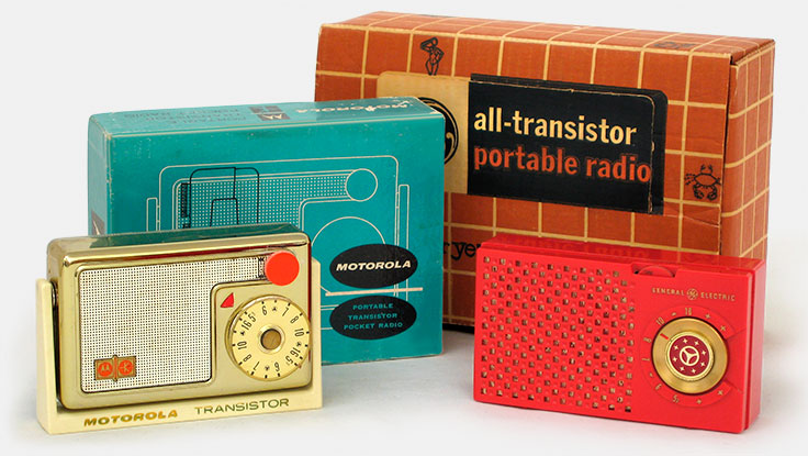 transistor radios 1950s